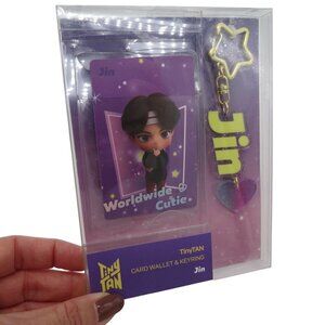 BTS TinyTAN Official Jin Photo Card Wallet & Keyring NIP Kim Seokjin Big Hit